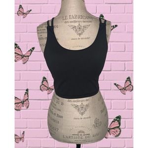 Youloveit Longline Workout Cami Cropped Sports Bra Tank Top
